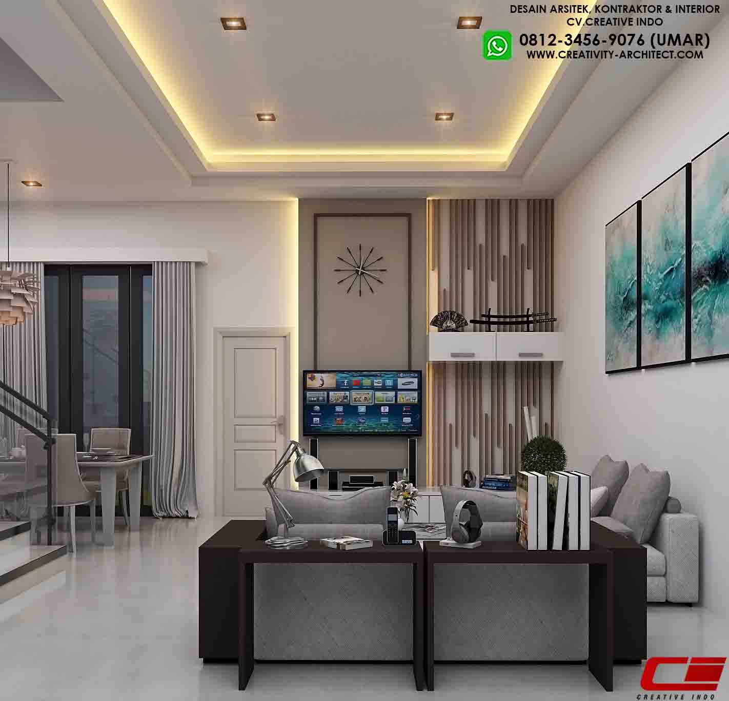 JASA INTERIOR RUANG KELUARGA
