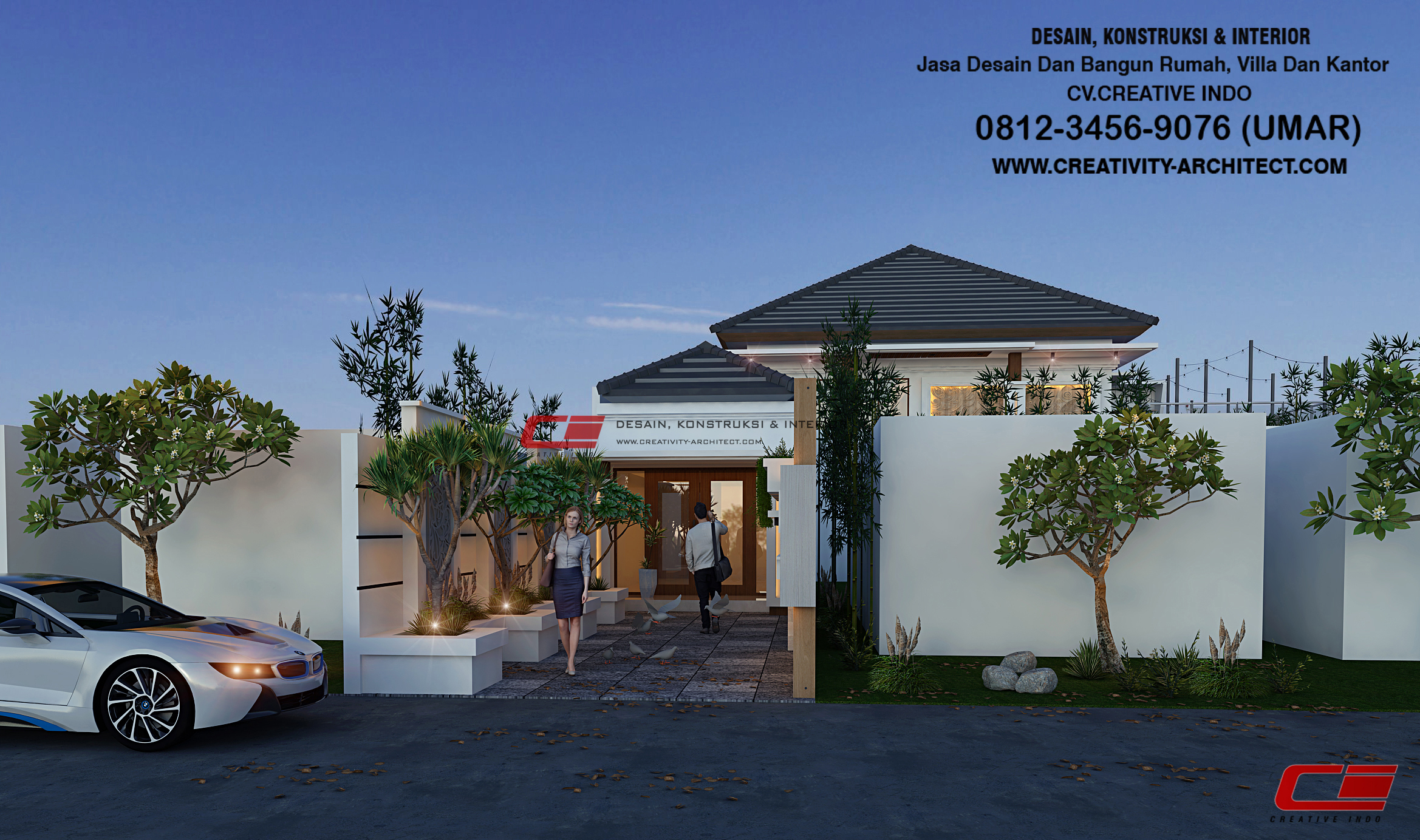 jasa desain villa bali, jasa desain rumah villa, jasa desain villa